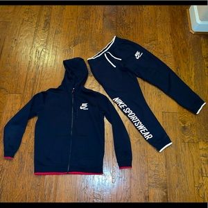 Mens Nike Sportswear Zip Up Hoodie and Sweatpants